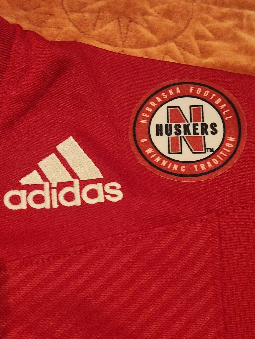 Nebraska Cornhuskers Adidas Big10 Jersey sz Small #20 Huskers Big Ten Football